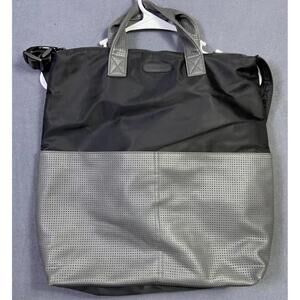 Caboodles Active by Simone Biles Essential Laptop  Bag - Black  Gray Spell Out